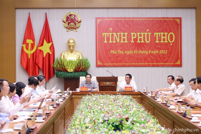 Thủ tướng: Phú Thọ phải tự lực, tự cường vươn lên, trở thành tỉnh phát triển hàng đầu trong vùng